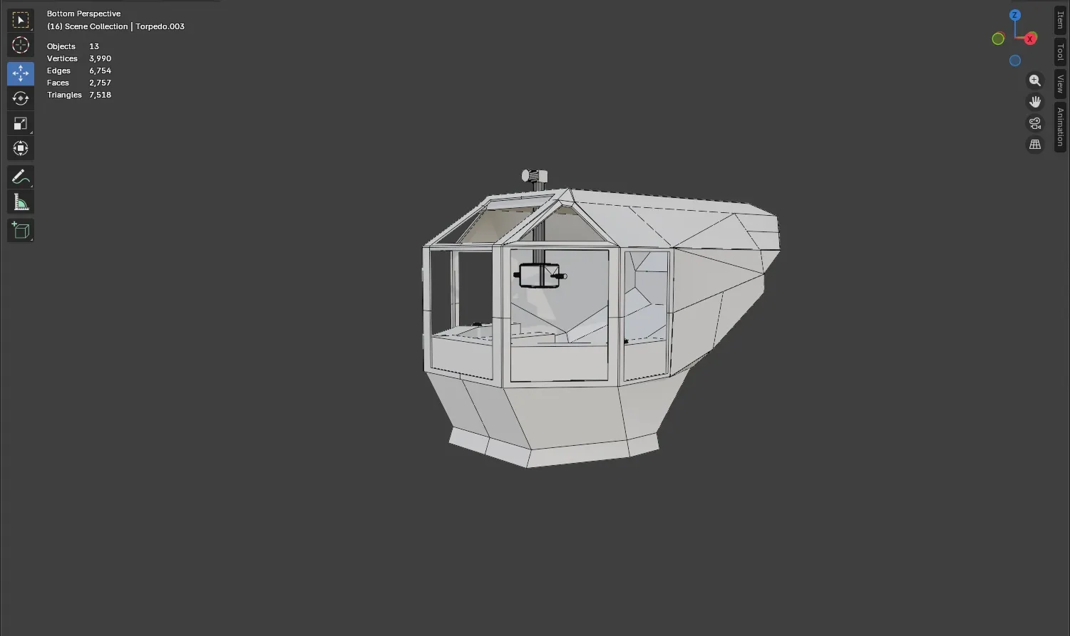 Early submersible exterior