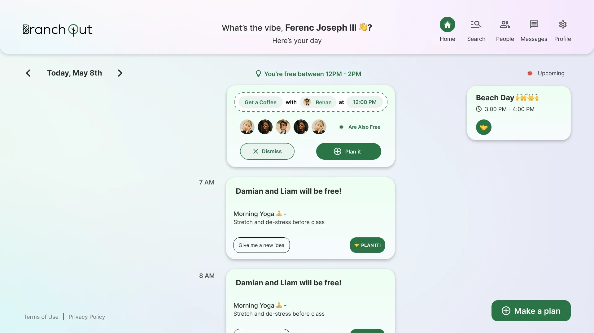 Branch web homepage