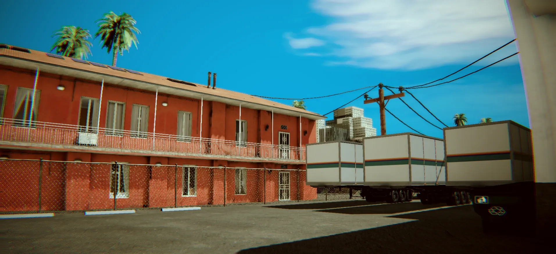 Exterior shipping yard